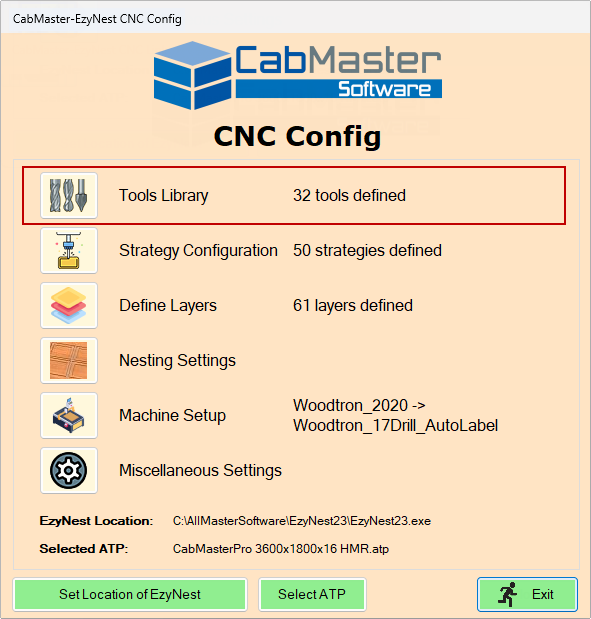 CNC Tools Library