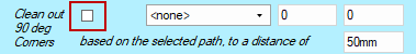 Clean Out 90 deg unticked - Click to view Tools and Offsets page