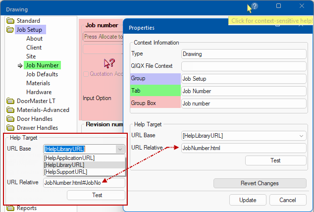 Click to view sample AAHelpLinkage.qlt table created